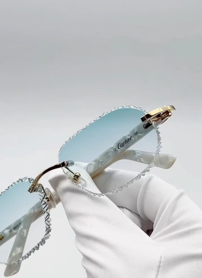 Urban FRED Rimless - Diamond Cut Lens Sunglasses