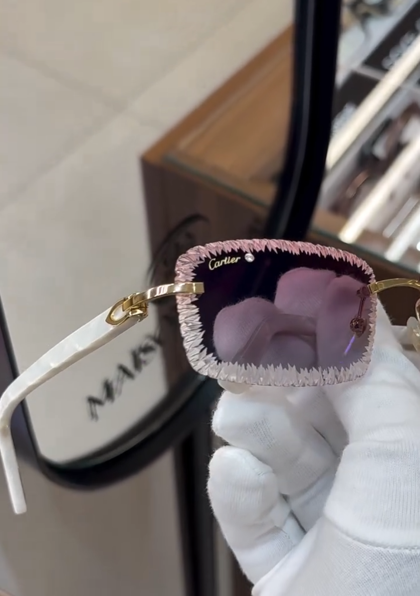 Urban FRED Rimless - Diamond Cut Lens Sunglasses VVip
