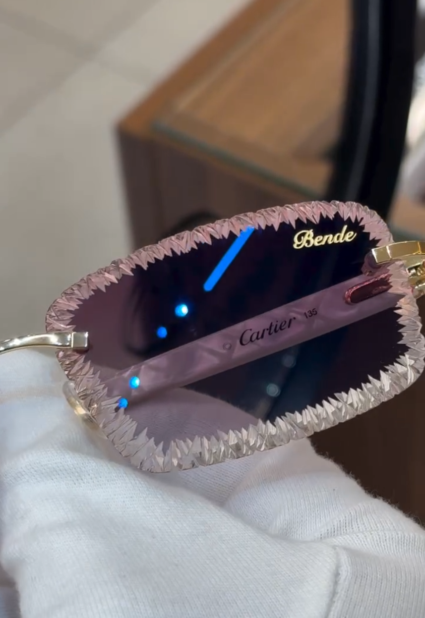 Urban FRED Rimless - Diamond Cut Lens Sunglasses VVip