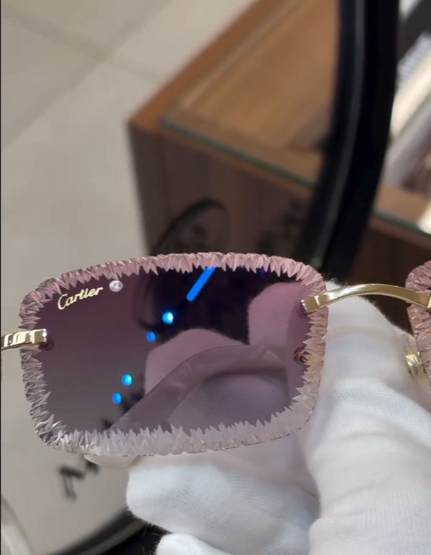 Urban FRED Rimless - Diamond Cut Lens Sunglasses VVip