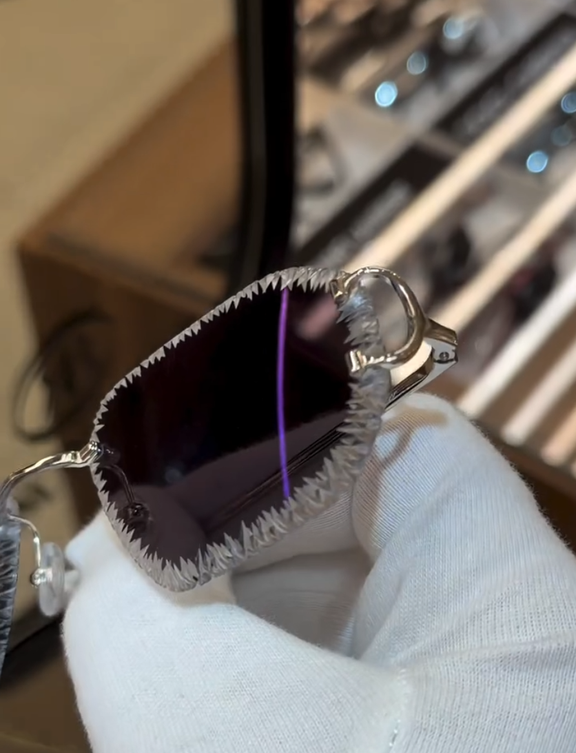 Urban FRED Rimless - Diamond Cut Lens Sunglasses VVip
