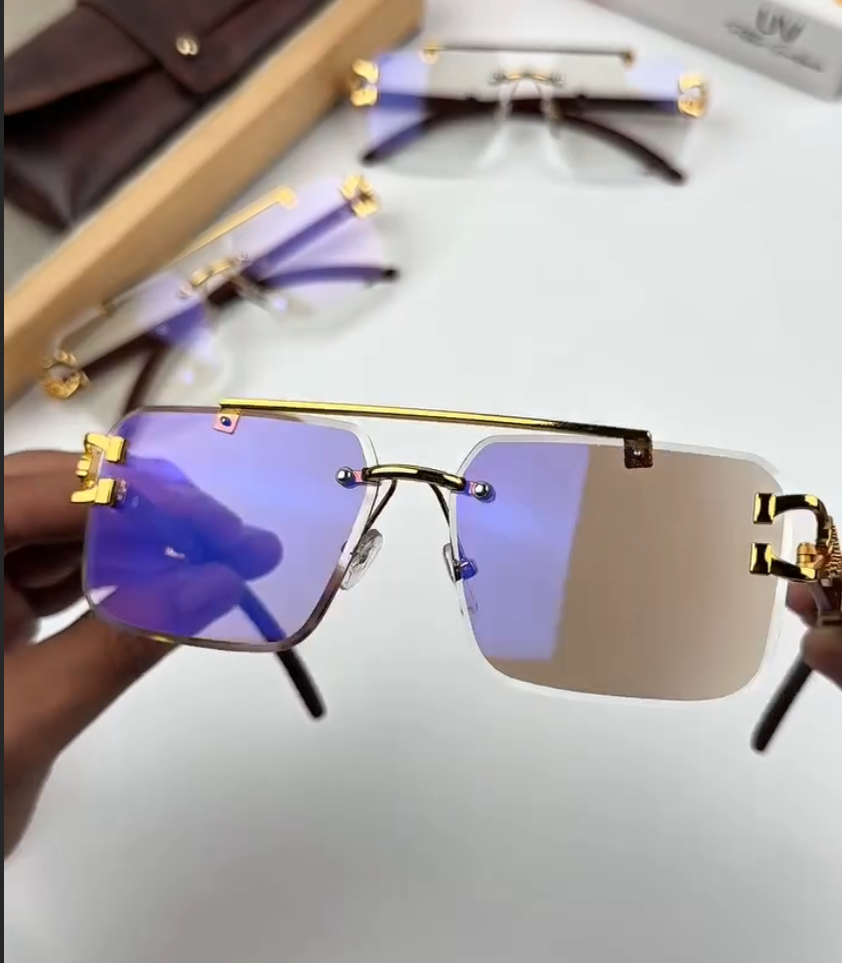 Urban 2 shade FRED Rimless - Diamond Cut Lens Sunglasses VVip