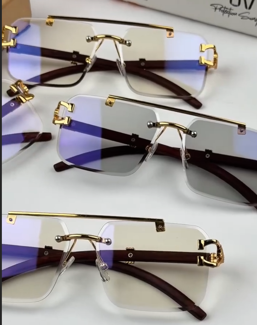 Urban 2 shade FRED Rimless - Diamond Cut Lens Sunglasses VVip