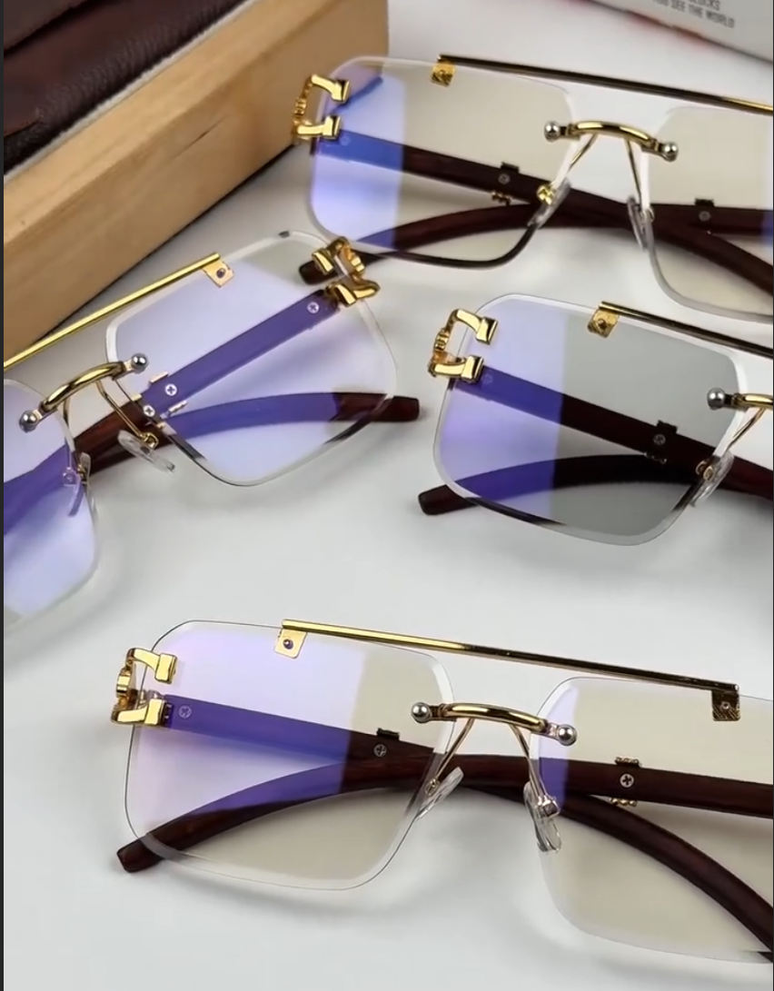 Urban 2 shade FRED Rimless - Diamond Cut Lens Sunglasses VVip