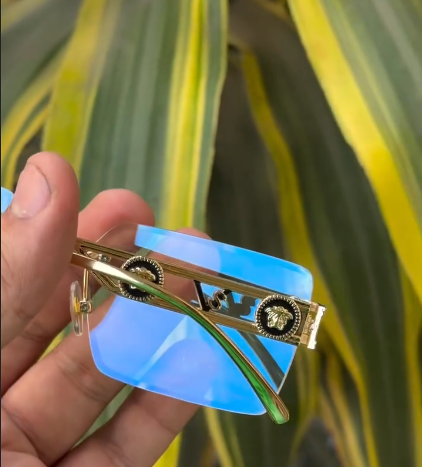 Urban  FRED Rimless - Diamond Cut Lens Sunglasses VVip